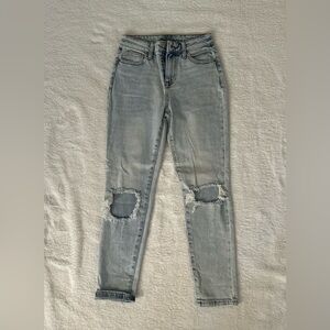 No Boundaries Light Blue Distressed Skinny Jeans